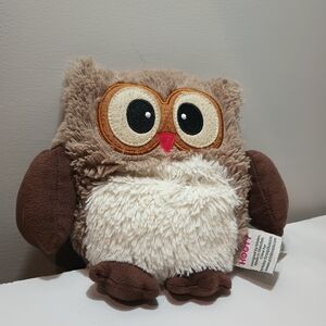 Hooty Owl Microwavable Plush Intelex Heatable Stuffed Animal Toy 9" Pre Owned